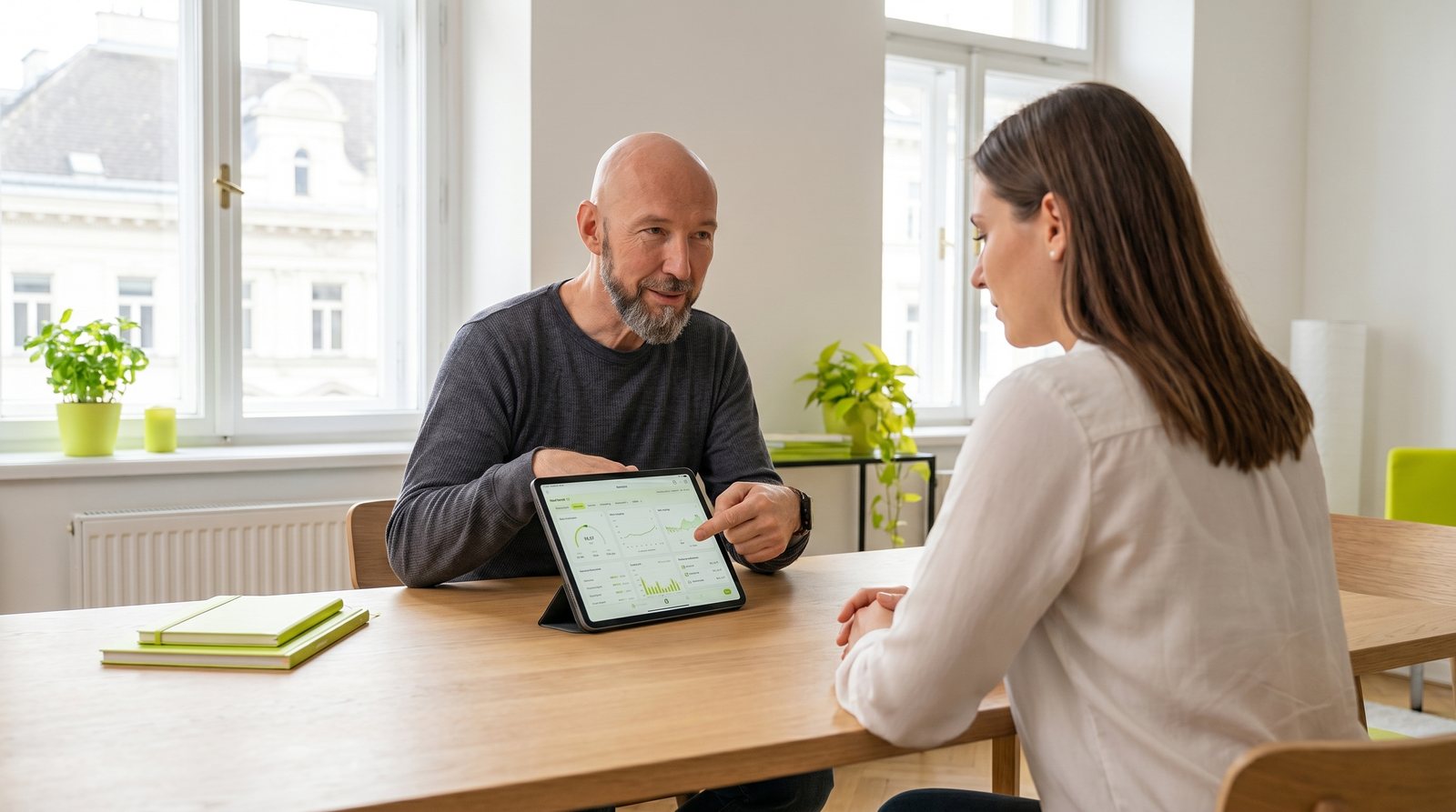 Martin Kowarik im 1:1 Longevity-Coaching mit Klientin in Wien
